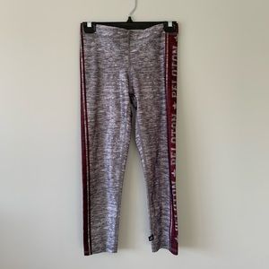 Peloton by Terez Gray and Maroon Leggings Women's Size Small